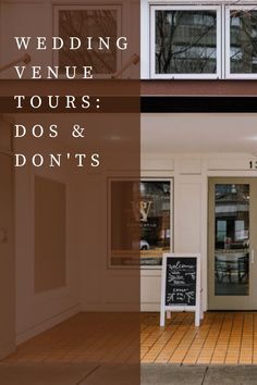 the wedding venue tours dos and don't's