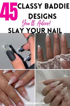 Slay your nail game with 45 classy baddie designs! Discover chic and trendy nail art that you'll absolutely adore. #ClassyBaddieNails #NailArt #SlayYourNails Rose Gold Color Palette, Subtle Ombre