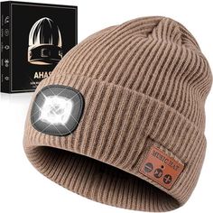 Product Details Origin Imported About This Item Tech Gifts In A Premium Gift Box: Our Led Light Bluetooth Beanie Is Packed In Premium Gift Boxes, A Perfect And Functional Gifts For Your Dad, Husband And Anyone You Love On Thanksgiving Day, Christmas, Birthday, Father's Day. It Is Knitted In Classic Pattern, It Not Only Keep You Warm And Light Up Your Way At Night, But Also Create A Fashionable Look. It Is Suitable For Running, Camping, Working Or Any Other Activity Needing Hands-Free Lighting. Great Gift Idea! Bluetooth 5.0 & Built-In Microphone: Our Upgrade Bluetooth 5.0 Technology And Built In Two 40mm Large Bezel Driver Units Ensures Fast And Stable Connections Black Nike Hat, Functional Gifts, Music Hat, Lion Hat, Carhartt Hat, Army Hat, New Era Fitted, Unique Gifts For Men, Led Headlamp