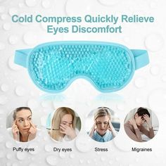 Quick And Easy Way To Relieve Your Eye Discomfort Whether you are looking for relief from puffy eyes, migraine, headache, or just to relax, Sherry cooling eye mask is here to help! Use our gel eye mask to create a cold or hot eye mask to use for relieving puffy eyes, dark circles, headaches, migraines, tired eyes, or as a hot eye mask to reduce swelling, dry eyes. Effective Relief for Eyes Discomfort Reversible Double-Sided Design Adjustable & Unisex Fit Hot & Cold Therapy Size: Airtag Dog Colla Cold Eye Mask, Eyes Dark Circles, Gel Eye Mask, Handmade Valentine Gifts, Migraine Headache, Eyes Dark, Gel Beads, Heat Therapy, Tired Eyes