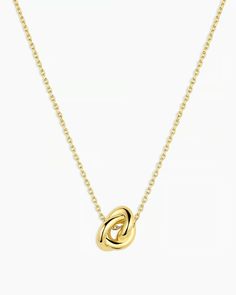 Infinity Knot Necklace – gorjana Gold Jewelry Simple Necklace Classy, Simple Gold Necklaces, E Necklace, Simple Statement Necklace, Hoco Inspo, Simple Gold Necklace, Earrings Stacking, Jewelry Stack, Dainty Necklaces