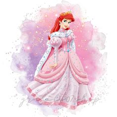 the princess in her pink dress with stars and sparkles on it's chest