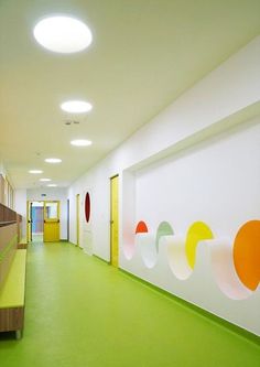 the hallway is clean and ready for guests to use it as an office building or conference room