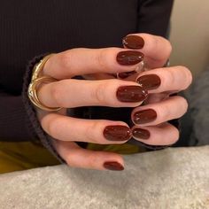 Brown Nail, Casual Nails, Brown Nails, Chic Nails, 가을 패션, Gel Manicure, Nail Trends