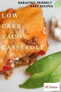 Bariatric Friendly Tacos, Puréed Food, Rny Recipes, Low Carb Taco Casserole, Bariatric Recipes Sleeve Liquid Diet, Duodenal Switch, Vsg Recipes