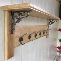 Coat Rack With Shelf, Diy Coat Rack, Diy Coat, Coat Rack Shelf, Wooden Coat Rack, Wooden Shelf, Coat Rack Wall, Into The Woods, Functional Furniture