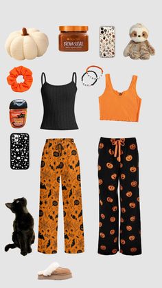 Halloween Outfits Aesthetic, Casual Halloween Outfits, Halloween Sleepover, Pajamas Aesthetic, Halloween Movie Night, Halloween Pajamas, Fun Fall Activities