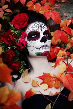 Halloween Sugar Skull, Sugar Skull Halloween, Skull Makeup, Bodo