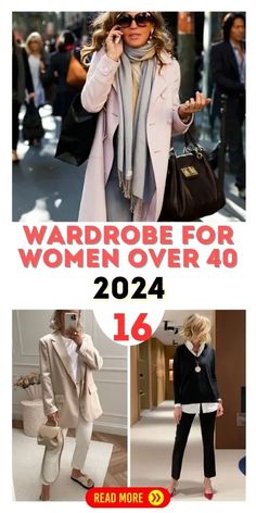 Chic 2024 Wardrobe Essentials for Women Over 40: Style & Comfort Minimalist Essentials, Over 40 Style, Winter Work Outfits, Wardrobe Essentials For Women, 40s Outfits, Smart Casual Women Outfits, Secondhand Style, Smart Casual Women, Elegant Outfit Classy