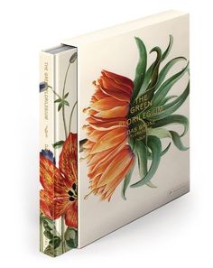 two books with flowers on them sitting next to each other in front of a white background