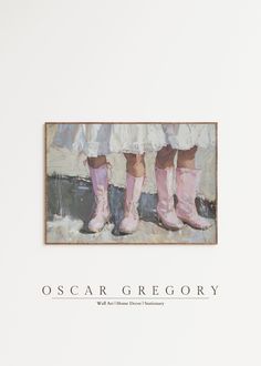 an image of three people in pink boots on the cover of oscar greoy's book