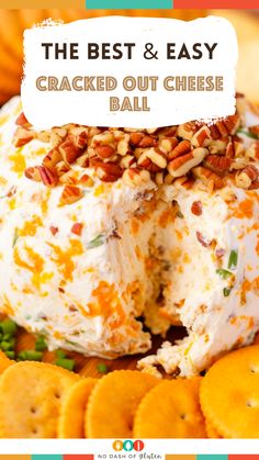 Cracked Out Cheese Ball Best Ever Cheese Ball, Almond Cheese Ball, Cheese Ball Ideas, Cheese Ball With Pecans, Cheese Ball Easy, Best Cheese Ball Recipes Easy, Best Cheeseball, Small Cheese Ball Recipes, Diy Cheese Ball