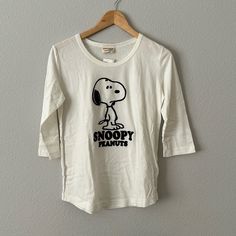 Snoopy T-Shirt Embroidery 100% Cotton Size Medium Pit To Pit 18.5” Length 25” Nwt Snoopy, Snoopy Shirt Aesthetic, Snoopy Tshirts, Snoopy Merch, Snoopy Clothes, T Shirt Embroidery, Dream Wishlist, Camp Snoopy, Snoopy Shirt