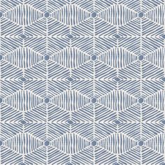 a blue and white geometric pattern with lines in the middle, on a gray background