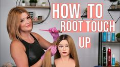 How To Color Your Roots At Home, Diy Root Touch Up At Home, How To Touch Up Roots At Home, Root Touch Up At Home, Root Retouch, Hair Dye Tutorial, Colored Hair Roots, Clairol Root Touch Up, Dark Pink Hair