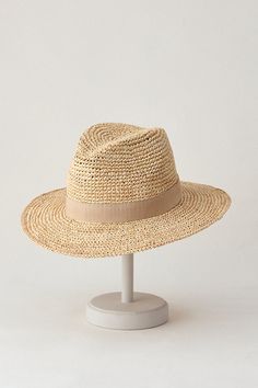 For a fresh summer look, head out with the Charlie safari hat as your finishing touch. Whether you're wearing a sundress or a linen shirt, you'll be ready for sun, sand, and socializing in this dapper design. Crafted from crocheted raffia, this lightweight hat features a grosgrain hatband with bow and an adjustable sweatband for all-day comfort. Safari Hat, Fresh Summer, Summer Look, Hat Band, Summer Hats, Linen Shirt, Summer Looks, Sundress, Sun