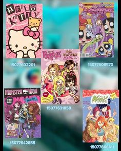 the cover art for hello kitty comics is shown in this screenshot from an iphone