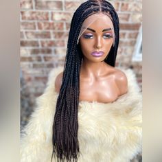 I Customize Braided Wigs For Beautiful Women That Love Braided Wigs ,I Understand That It’s Not Everyone That Wear Braided Wig But If You Doubt That It’s Going To Look Nice On You Give A Try You Can Never Know Until You Try .#Braidedwigs#Wigs Braids Wig, Wig Hairstyles, Womens Hairstyles, That Look, Wigs, How To Look Better, Braids, Hair, Women Shopping