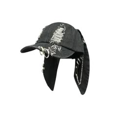 PRICES MAY VARY. High-Quality Denim Material: Made from premium denim, this cap is durable and comfortable. The fabric is breathable, ensuring you stay cool and stylish in any season. Unique design: Dark Punk Rabbit ears Cap, Cowboy ripped baseball cap, hipster chain hip hop personality Yabi Wind, this hat's adjustable strap ensures perfect fit for different head sizes. This is the ideal accessory for anyone who wants to stand out with a unique look. Unique Y2K Post-Apocalyptic Style: This cap features a distinctive Y2K post-apocalyptic design with distressed details and rabbit ear flaps, adding a touch of edgy fashion to your streetwear collection. Fashionable and Functional: The baseball cap not only serves as a trendy fashion statement but also provides excellent sun protection for your Grunge Hats, Y2k Trucker Hat, Trucker Hat Women, Aesthetic Hats, Y2k Hats, Aesthetic Hat, Baseball Caps Women, Baseball Cap For Women, Punk Style Outfits