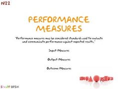 an image of performance measures on the cover of a book