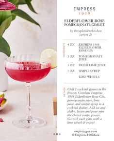 an image of a cocktail menu with flowers in the background