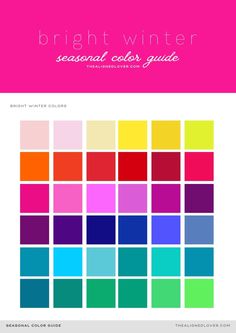 the bright winter color guide for designers