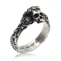 PRICES MAY VARY. 【Material】S925 sterling silver (s925 stamped),retro desgin, 【Occasion】Mens womens skull ring,punk ring,biker ring,gothic ring,cocktail party ring,All rings are all retro design.all cool enough 【Occasion】Mens womens skull ring,punk ring,biker ring,gothic ring,cocktail party ring,All rings are all retro design.all cool enough Halloween Rings Jewelry, Rings Goth, Demon Skull, Biker Ring, Black Madonna, Obsidian Jewelry, Halloween Ring, Gothic Ring, Skull Mask