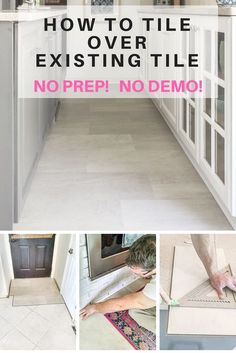 the steps to installing tile in a kitchen