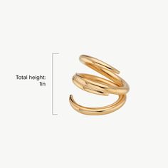 The Amali Open Ring stands out effortlessly with its subtle, soft curves. Perfect to wear solo or with your favorite ring stack. In Swahili, Amali means hope. Handcrafted by artisans in Kenya with 24k gold plated brass using traditional techniques. Maximum thickness: 0.11in (3mm) Minimum thickness: 0.07in (2mm) Height: 1in (25.4mm) Size Chart Open Ring Gold, Stackable Necklaces, Tarnish Remover, Stacked Earrings, Ring Stack, Ring Stand, Natural Sunlight, Favorite Rings, Wood Jewellery