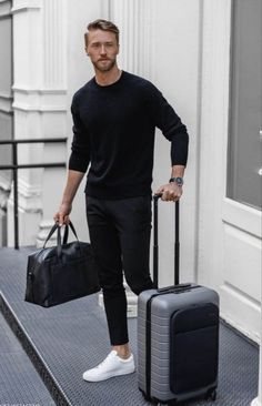 Black Outfit Men, Minimalist Fashion Men, Traje Casual