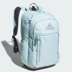 adidas Shop the Excel 7 Backpack - Green at adidas.com/us! See all the styles and colors of Excel 7 Backpack - Green at the official adidas online shop. Ladies Golf Bags, Adidas Backpack, Orange Backpacks, White Backpack, Training Bags, Light Backpack, Adidas Shop, Pink Backpack, Green Grey