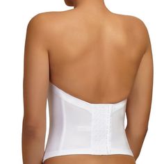 Women's Jezebel Essentials Strapless Bustier | Kohls Low Back Strapless Bra, Bridal Shapewear, Best Strapless Bra, Strapless Bustier, Corset Bra, Strapless Corset, Back Light, Business Dresses, Perfect Wedding Dress