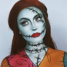 64.8 mil curtidas, 235 comentários - M·A·C Cosmetics (@maccosmetics) no Instagram: “@sn0ok perfects the art of body paint. Get the Look: MAC Acrylic Paint in Pure White • Paint…” Freckle Tutorial, Sally Makeup, Carnaval Make-up, Makeup Zombie, Fantasy Make-up, Sally Costume, Halloweenský Makeup, Halloween Make-up Looks, Drag Make-up