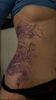 Tatuaje Hello Kitty, Red Dragon Tattoo, Torso Tattoos, Dragon Tattoo For Women, Full Back Tattoos, Tattoos For Black Skin, Tatuaje A Color