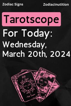 tarotscope for today wednesday, march 20th