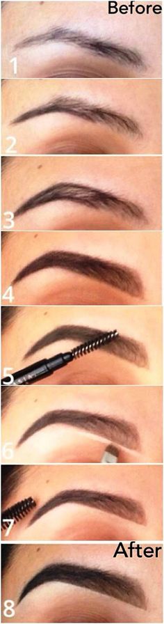 eyebrow how-to: every girl should know this, and how to properly shape your eyebrows Eyebrow Makeup Tutorial, Color Tips, Best Makeup Tutorials, Brow Tutorial, Thick Eyebrows