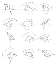 the steps to draw anime eyes