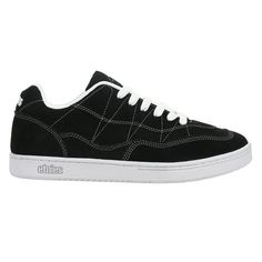 The Etnies Snake is a retro style that has the classic etnies silhouette. Cruising the mall, rocking baggie jeans and puffy shoes with that stylized "E" - some things should never change and the best trends from the early 2000s are back! Size: 9.  Color: Black.  Gender: male.  Age Group: adult. Puffy Shoes, Baggie Jeans, Etnies Shoes, Never Change, Holiday Trends, Athletic Sneakers, Early 2000s, White Shoes, Christmas Shopping