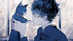 Akira Ryuji, Black Cat Manga, Akechi Goro, Anime Cat Boy, Goro Akechi, Akira Kurusu, 5 Anime, Boys Wallpaper