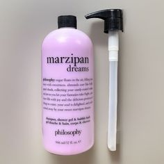 Philosophy Marzipan Dreams Shampoo Bath & Shower Gel Body Wash 32oz  New Sealed + Pump Shower Products, Bath Gel, Shower Skin Care, Bath Shower, Bubble Bath, Marzipan, Smell Good, Shower Gel, Shower Bath