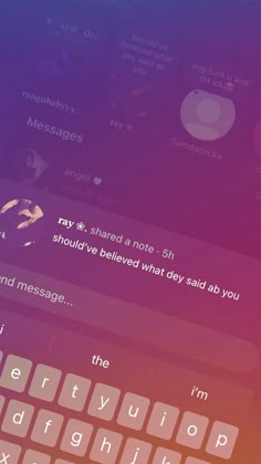 an iphone keyboard with the texting app on it