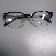 A Modern Twist On A Retro Style. Combination Plastic, Metal Frame. Black And Silver With Demo Lenses The Princeton Eye Size 48mm Bridge 19mm Temple Length 135mm New Glasses Aesthetic, Squoval Glasses, Different Glasses Frames, Masculine Glasses, Cute Black Glasses, Black Glasses Outfit, Black Circle Glasses, Black Glasses Aesthetic, Emo Glasses