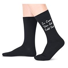 Groom SocksThese Black Funny Dress socks feature the saying "IN CASE YOU GET COLD FEET TO MY GROOM" and the novelty pattern of heart.Size & PackageOne size fits most. Our men's wedding socks are designed to fit shoe sizes 7-13 and sock sizes 8-14. Each exclusive gift box contains 1 pairs of funny socks.Quality MaterialOur Groom Socks are made of 80% Cotton, 15% Polyamide, and 5% Elastane to ensure they are soft, comfortable, stretchy, and breathable. They won't fade and are machine washable.Gift Father Of The Bride Gifts, Engagement Gifts For Him, Groom Socks, Unique Engagement Gifts, Dental Assistant Gifts, Black Funny, Wedding Socks, Medical Gifts, Assistant Gifts