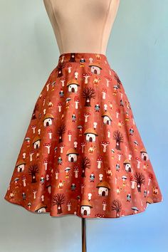 Amber Mushroom Full Skirt by Tulip B. – Modern Millie Mushroom Skirt, Red Mushrooms, Modern Millie, Kids Outerwear, Amber Color, Wedding Wear, Secret Santa, Full Skirt, Christmas List