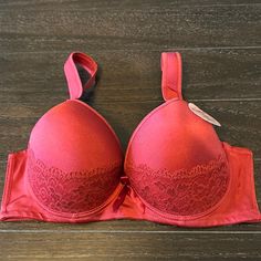 Angelina Reddish Bra Size 38d Brand New Never Worn Red Fitted Push-up Bra, Fitted Red Push-up Bra, Elegant Fitted Red Bra, Red Push-up Bra With Medium Support, Red Bra With Medium Bust Support, Red Fitted Bra With Padded Cups, Fitted Red Bra With Padded Cups, Fitted Red Padded Bra, Fitted Red Underwire Bra