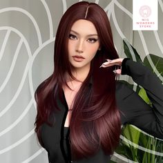 🌟 Welcome to Wig Wonders Store! 🌟 Indulge in the magic of our enchanting wig collection! 🔴 Color: Burgundy 🔴 Wigs Design:Long Wigs 🔴 Type: No Bangs Wig 🔴 Curl: Straight Hair 🔴 Dye/Bleach/Perm: No 🔴 Heat Tolerence: 100℃ Elevate your style and express your unique personality with our diverse range of high-quality wigs crafted to perfection. Whether you're seeking a glamorous look for a special occasion or a subtle enhancement for everyday wear, we have the ideal wig waiting for you. ️ Expl Wigs Design, Burgundy Wig, Layered Wig, Party Wig, Wig Party, High Quality Wigs, Red Wigs, Hair Starting, Long Wigs