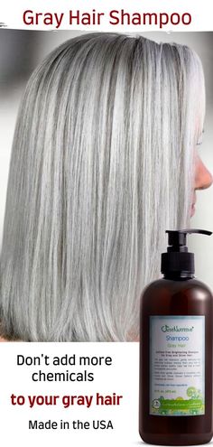 Brighter, healthy-looking hair is made possible with hair loving Avocado, Pomegranate and Black Currant Seed oils. Gray Hair Shampoo, Gray And Silver Hair, Shampoo For Gray Hair, Grey Hair Transformation, Silver Blonde Hair, Seed Oils, Silver Grey Hair, Natural Gray Hair, Blonde Hair Color Ideas