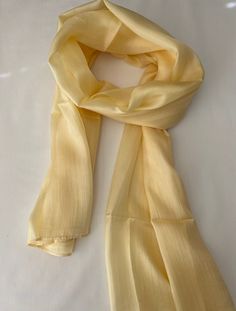 Full Sized, Mulberry Silk Scarf 180cm x 80cm 100% Pure Vietnamese Silk Beautiful shimmer and sunburst effect Choose your favourite colour and pattern! Yellow Silk Scarf, Hand Dyed Scarves, Yellow Scarf, Soft Scarf, Scarf Silk, Favourite Colour, Golden Yellow, Silk Scarves, Mulberry Silk