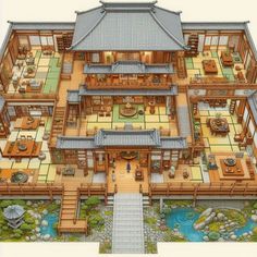 Roll20 Maps, Planta Interior, Building Map, Traditional Japanese House, Sims 4 House Plans, Dnd Maps, Sims House Plans, Sims House Design