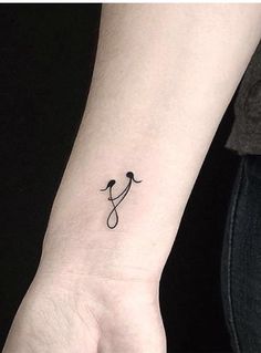 a small tattoo on the wrist of a person